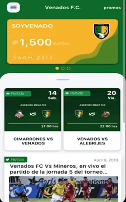 Venados FC android App screenshot 3